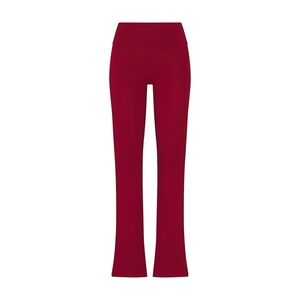 SKIMS Deep Red Stretch Flare Pants